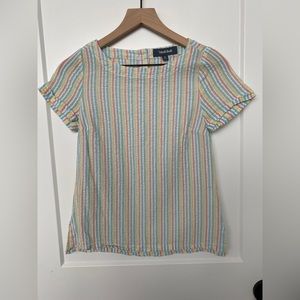 ModCloth XS seersucker striped top
